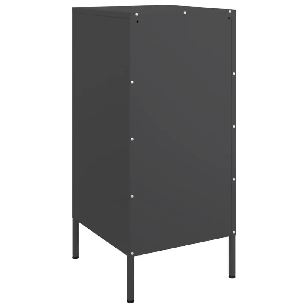 Sideboards 2 pcs Black 36x39x79 cm Cold-rolled Steel 843013