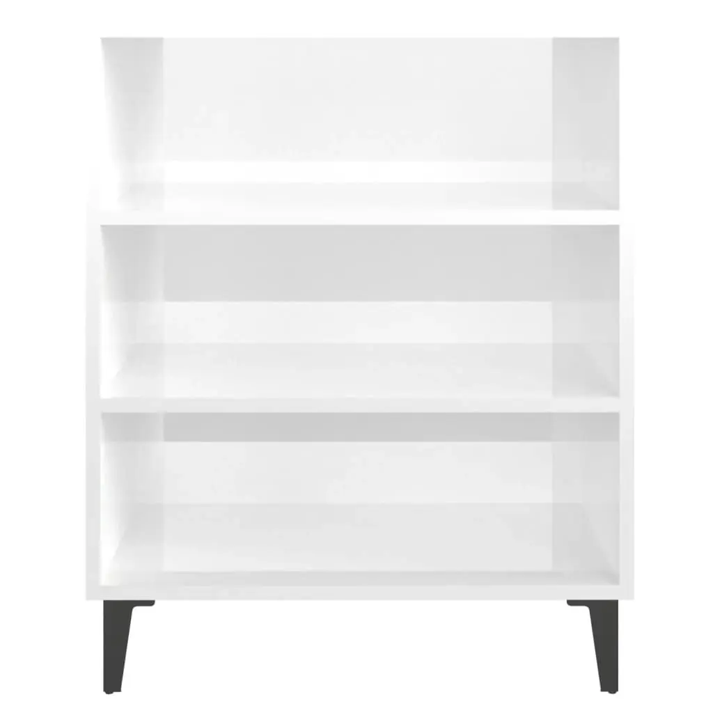 Sideboard High Gloss White 57x35x70 cm Engineered Wood 806064