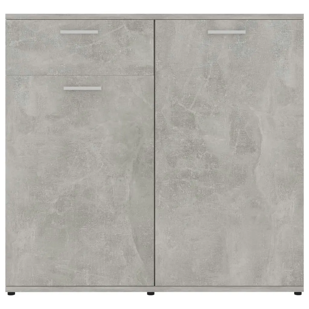 Sideboard Concrete Grey 80x36x75 cm Engineered Wood 801827