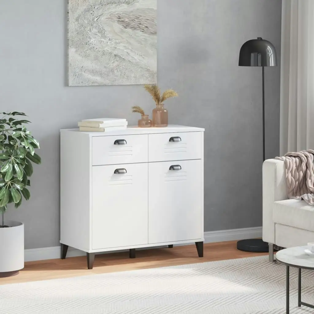 Sideboard VIKEN White 80x40x80 cm Engineered Wood 374935