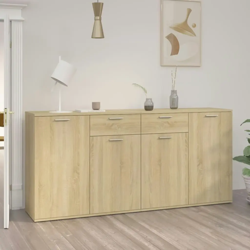 Sideboard Sonoma Oak 160x36x75 cm Engineered Wood 3074930