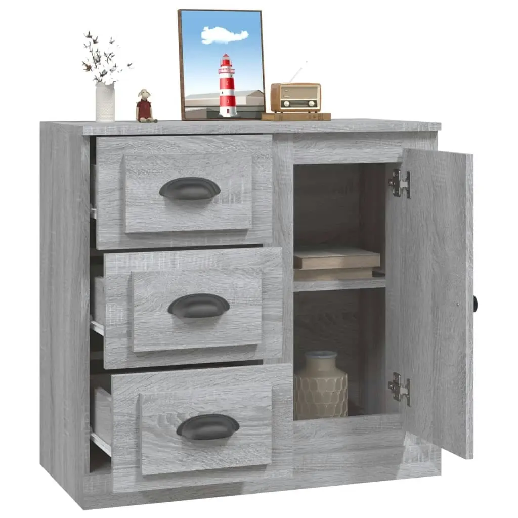 Sideboard Grey Sonoma 70x35.5x67.5 cm Engineered Wood 816198