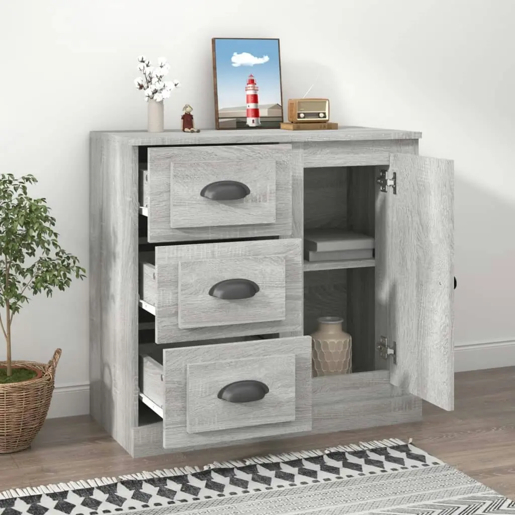 Sideboard Grey Sonoma 70x35.5x67.5 cm Engineered Wood 816198