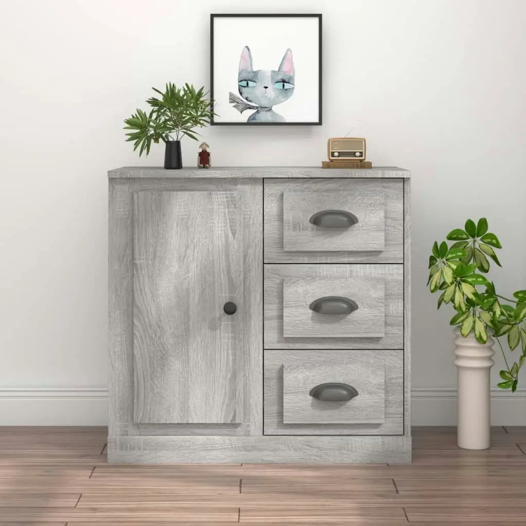 Sideboard Grey Sonoma 70x35.5x67.5 cm Engineered Wood 816198