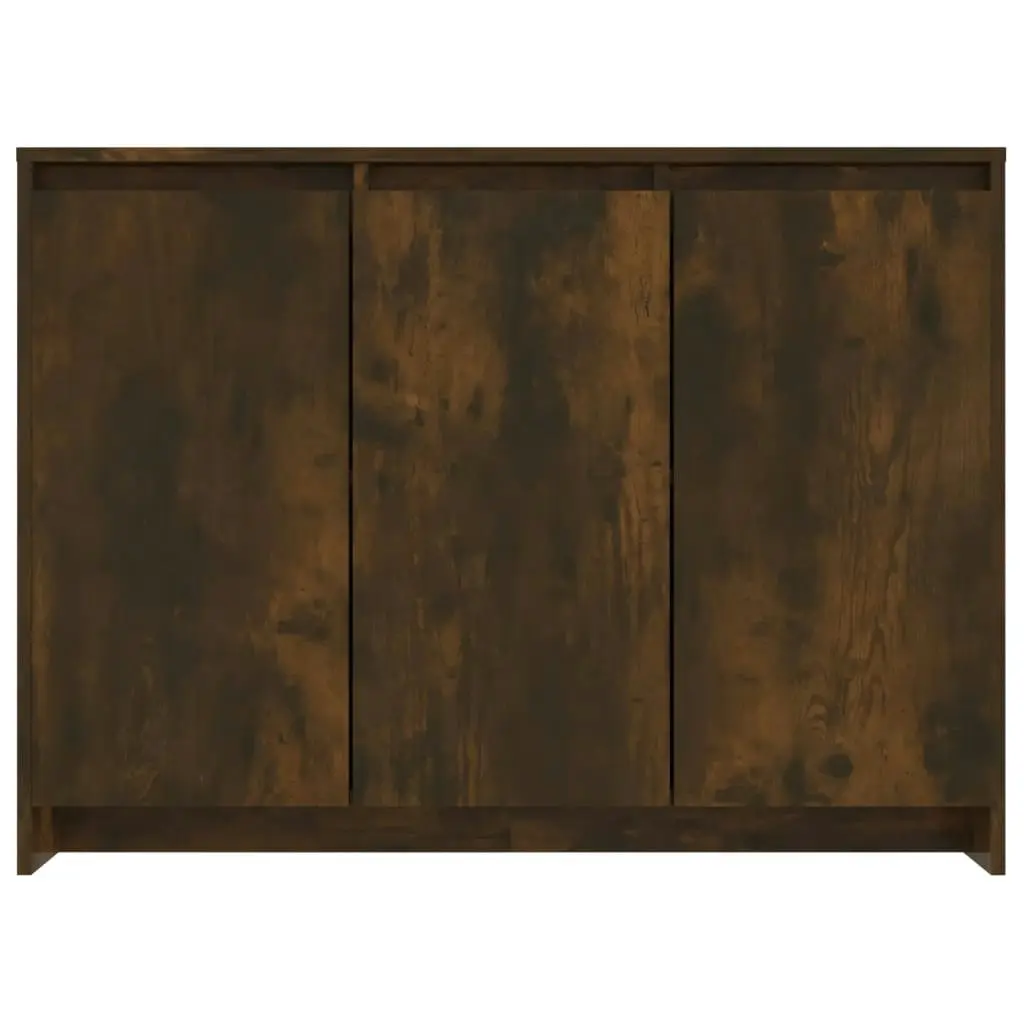 Sideboard Smoked Oak 102x33x75 cm Engineered Wood 813014