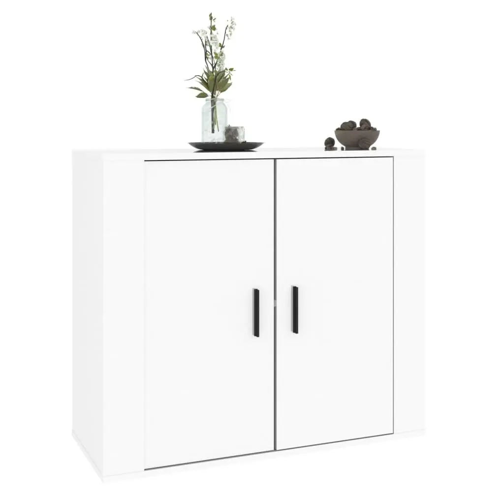 Sideboard High Gloss White 80x33x70 cm Engineered Wood 816562