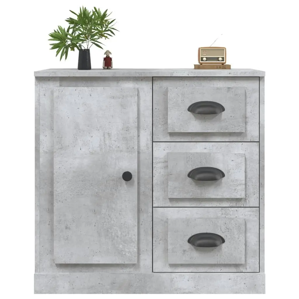 Sideboard Concrete Grey 70x35.5x67.5 cm Engineered Wood 816196