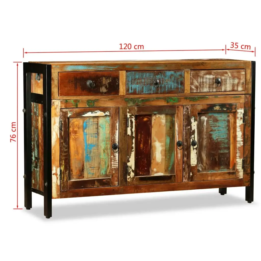 Sideboard Solid Reclaimed Wood 120x35x76 cm 243984