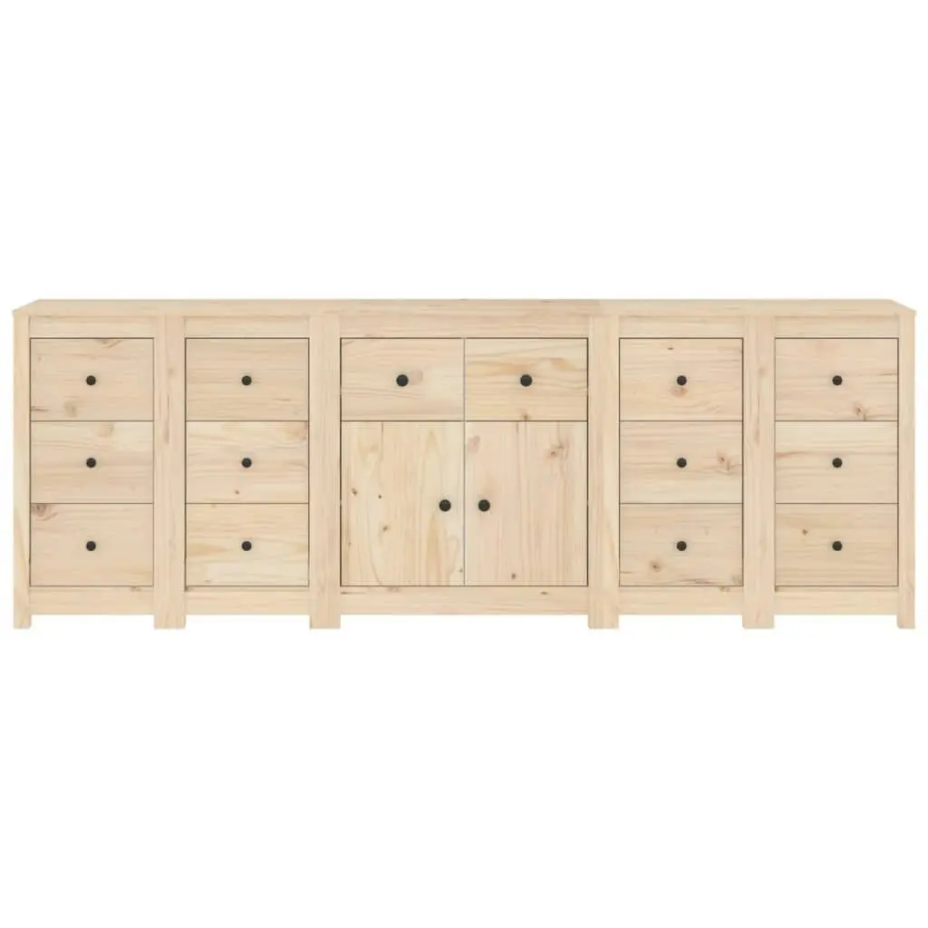 Sideboard 230x35x80 cm Solid Wood Pine 3114089