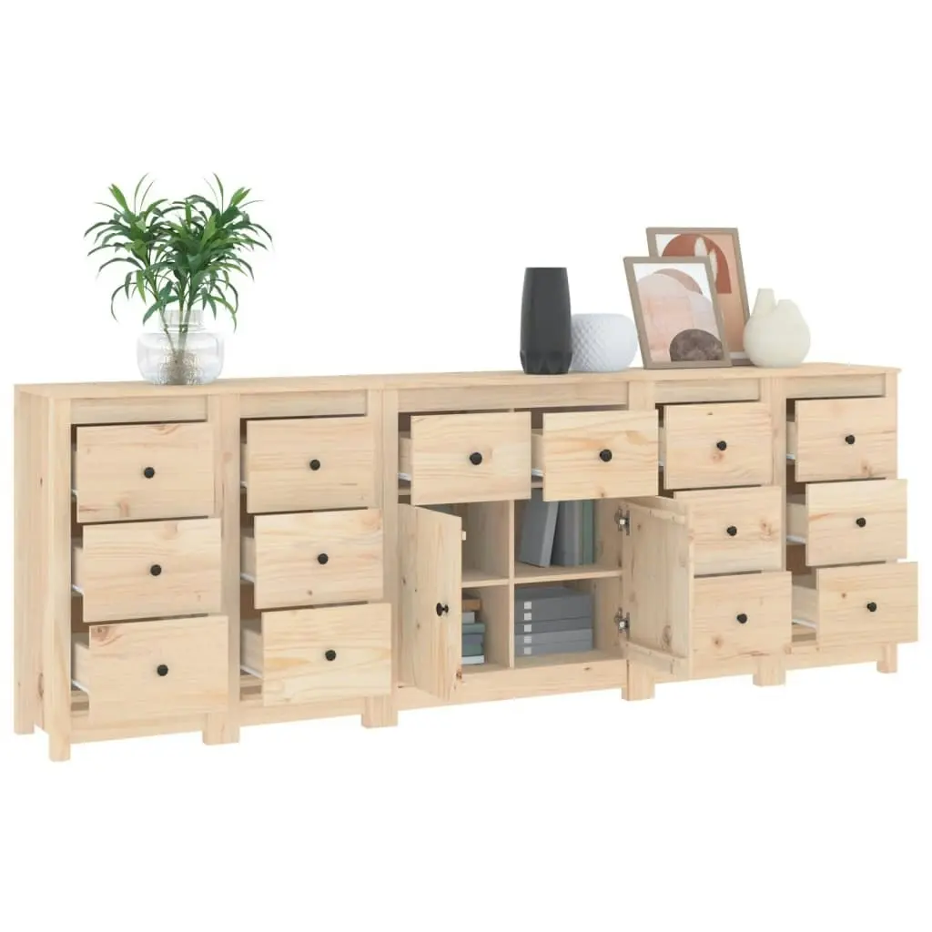 Sideboard 230x35x80 cm Solid Wood Pine 3114089