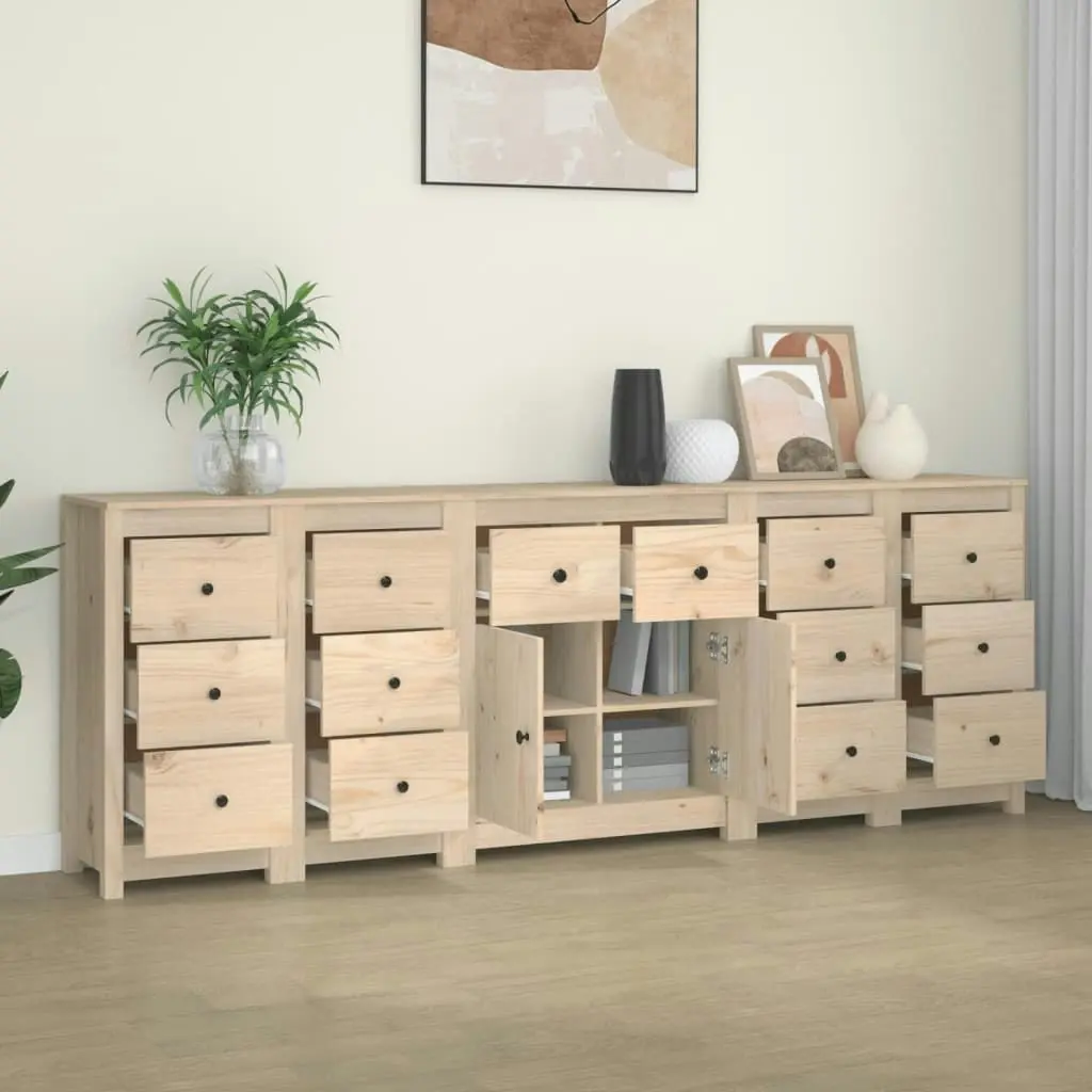 Sideboard 230x35x80 cm Solid Wood Pine 3114089