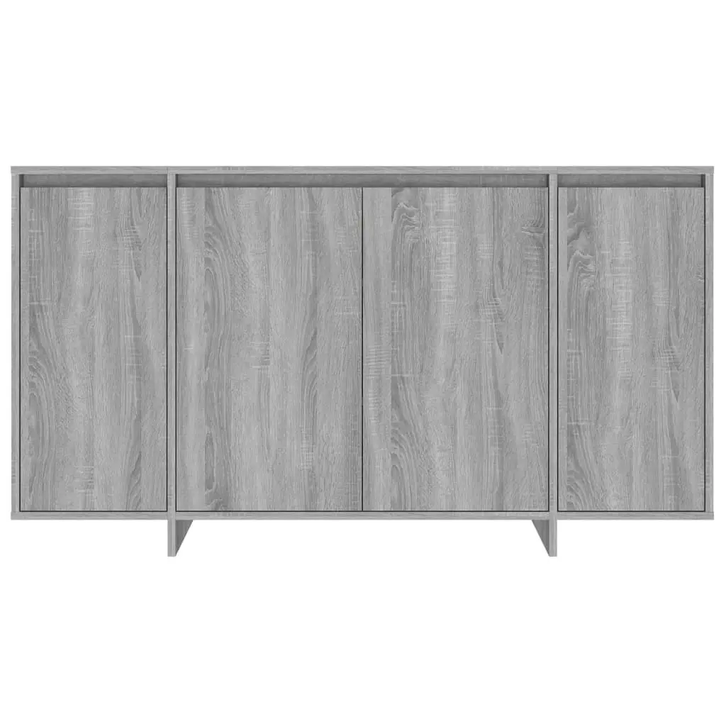 Sideboard Grey Sonoma 135x41x75 cm Engineered Wood 813057