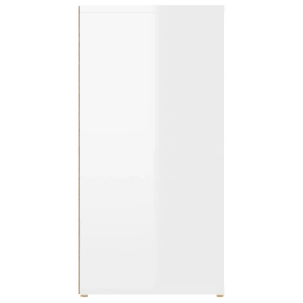 Sideboard High Gloss White 100x30x59.5 cm Engineered Wood 821006