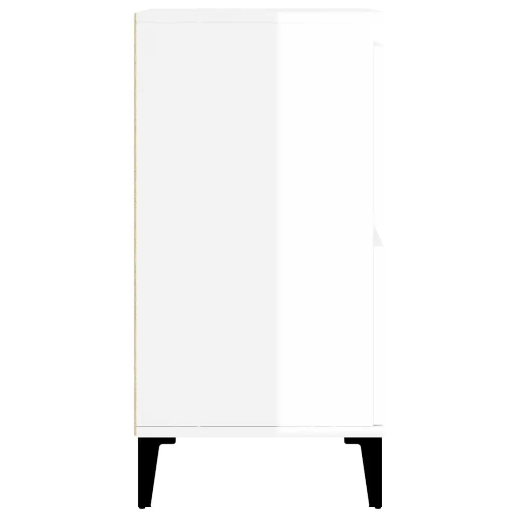 Sideboards 3 pcs High Gloss White 60x35x70 cm Engineered Wood 3185777