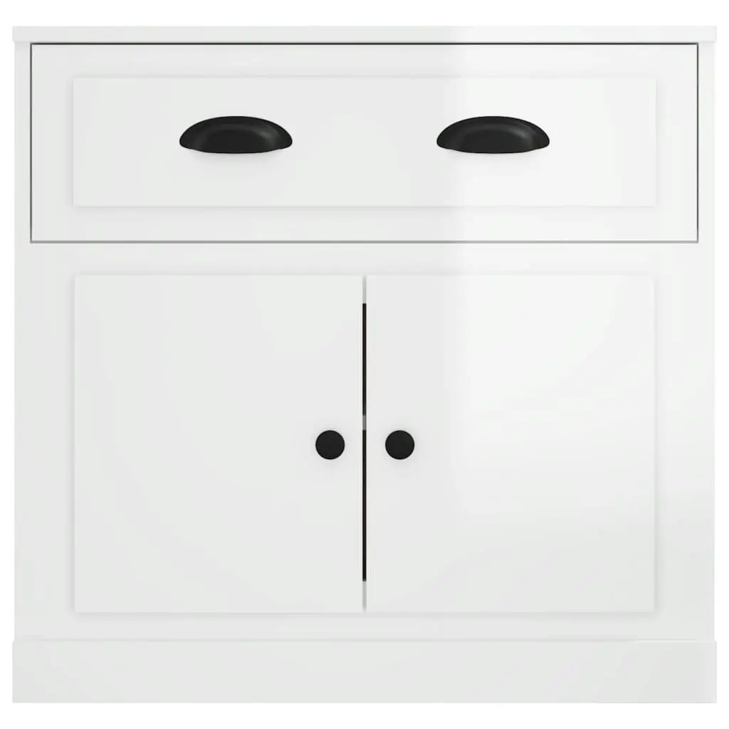 Sideboard High Gloss White 70x35.5x67.5 cm Engineered Wood 816426