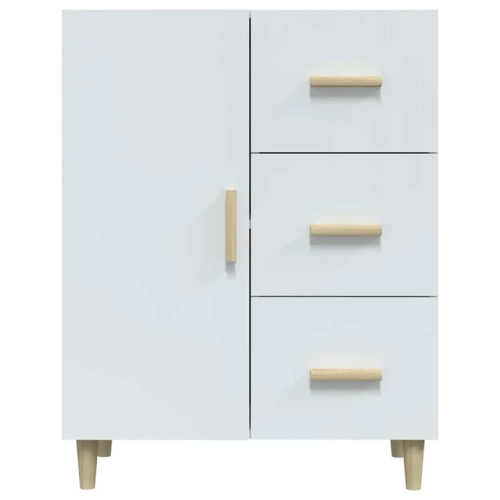 Sideboard High Gloss White 69.5x34x90 cm Engineered Wood 812174