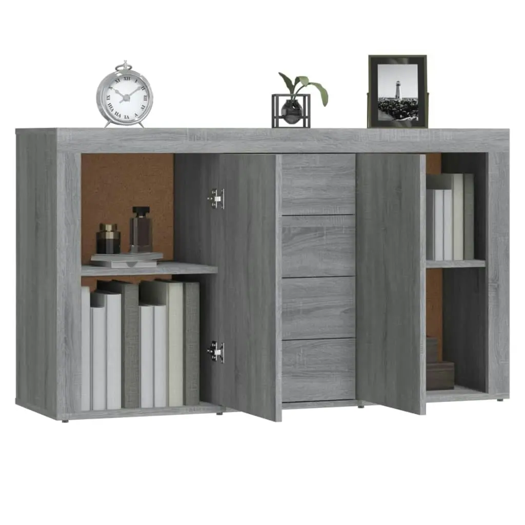 Sideboard Grey Sonoma 120x36x69 cm Engineered Wood 815493