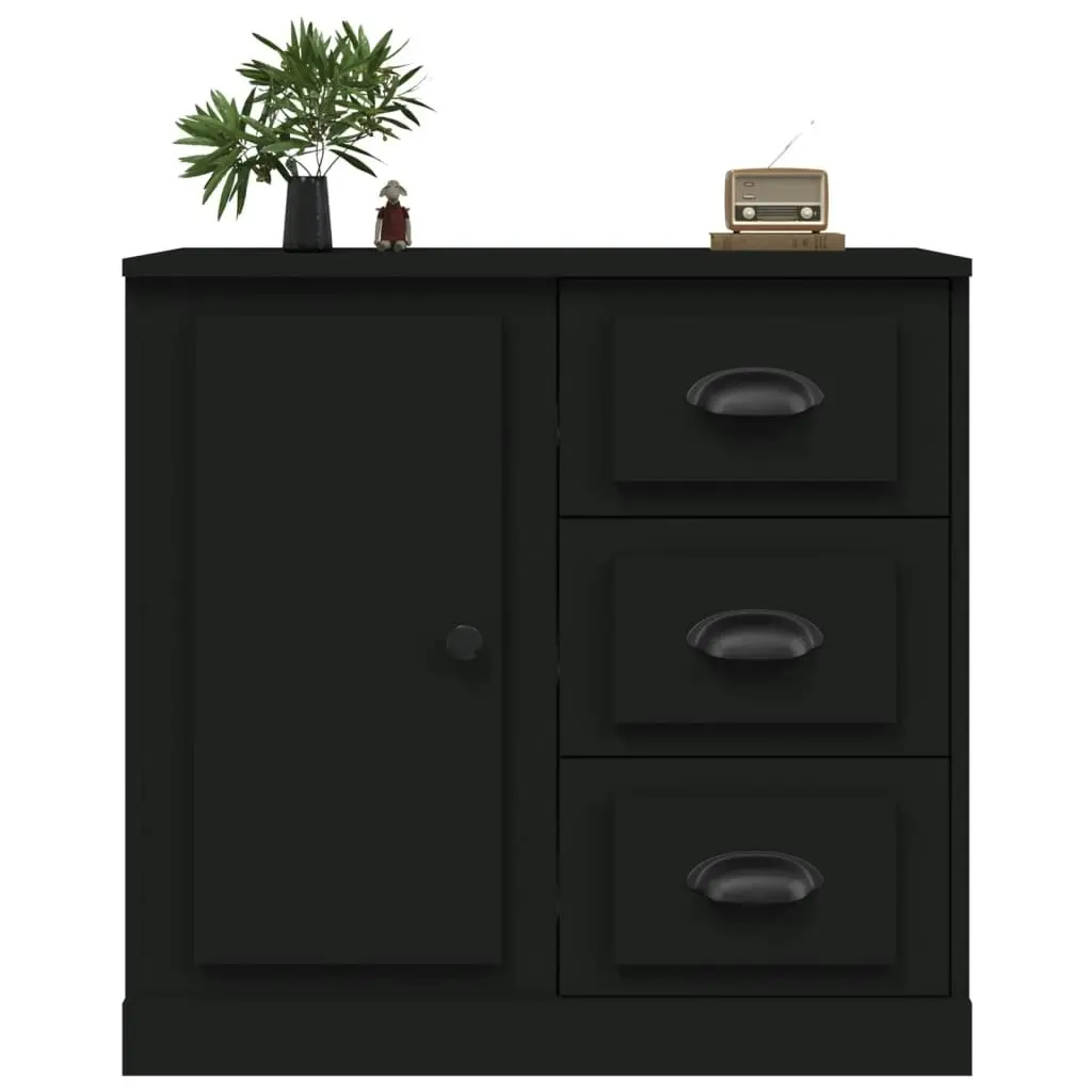 Sideboard Black 70x35.5x67.5 cm Engineered Wood 816193