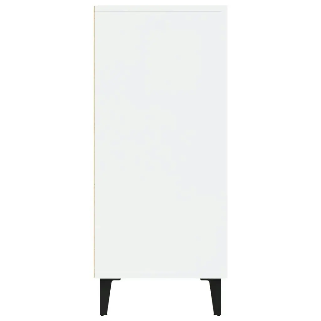 Sideboard High Gloss White 90x34x80 cm Engineered Wood 812507