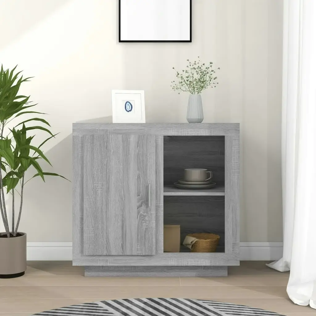 Sideboard Grey Sonoma 80x40x75 cm 817238