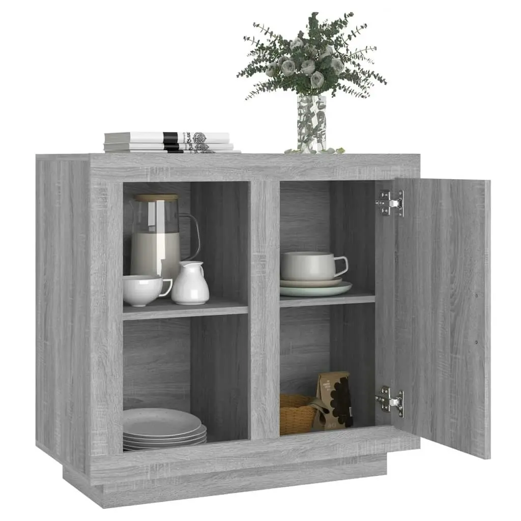 Sideboard Grey Sonoma 80x40x75 cm 817238