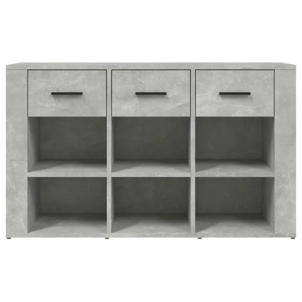 Sideboard Concrete Grey 100x30x59.5 cm Engineered Wood 821008