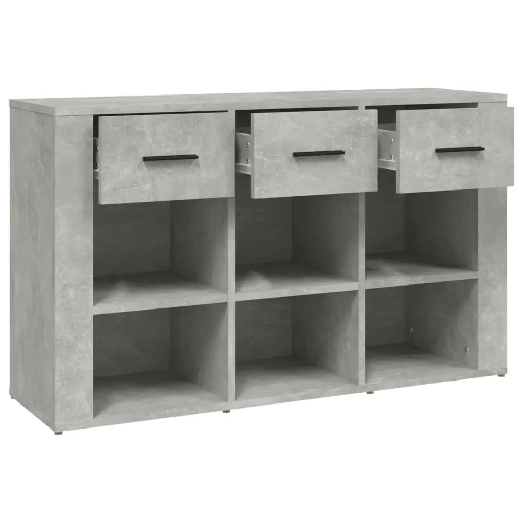 Sideboard Concrete Grey 100x30x59.5 cm Engineered Wood 821008