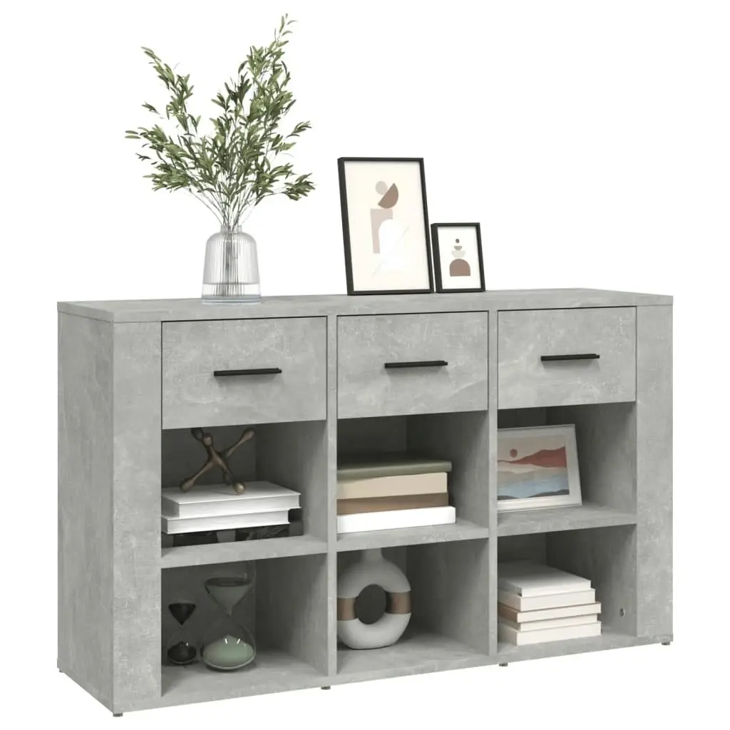 Sideboard Concrete Grey 100x30x59.5 cm Engineered Wood 821008