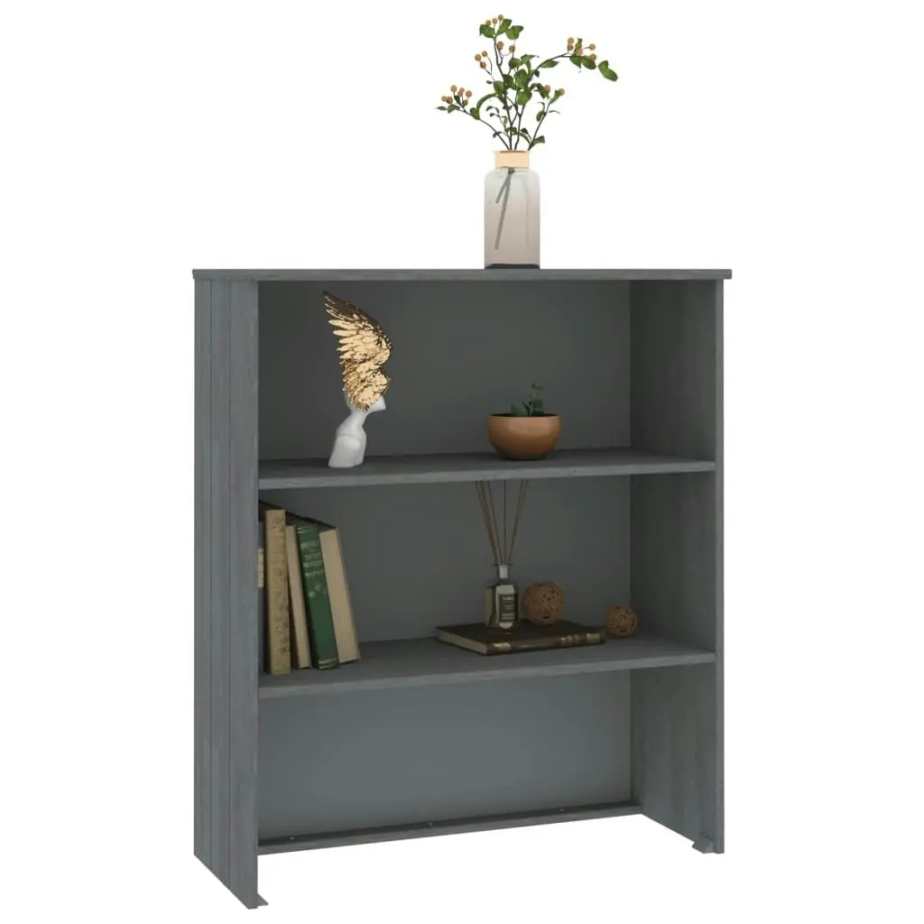 Top for Highboard"HAMAR" Dark Grey 85x35x100cm Solid Wood Pine 340510