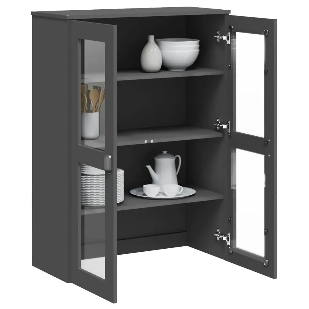 Top for Highboard VIKEN Anthracite Grey Engineered Wood 374943