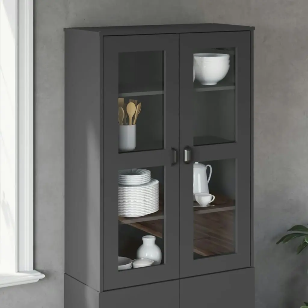 Top for Highboard VIKEN Anthracite Grey Engineered Wood 374943