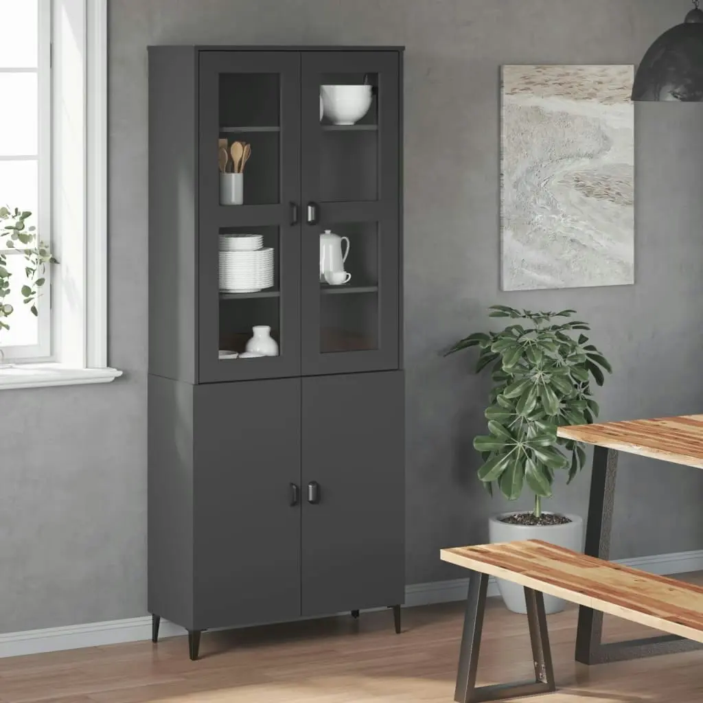 Top for Highboard VIKEN Anthracite Grey Engineered Wood 374943