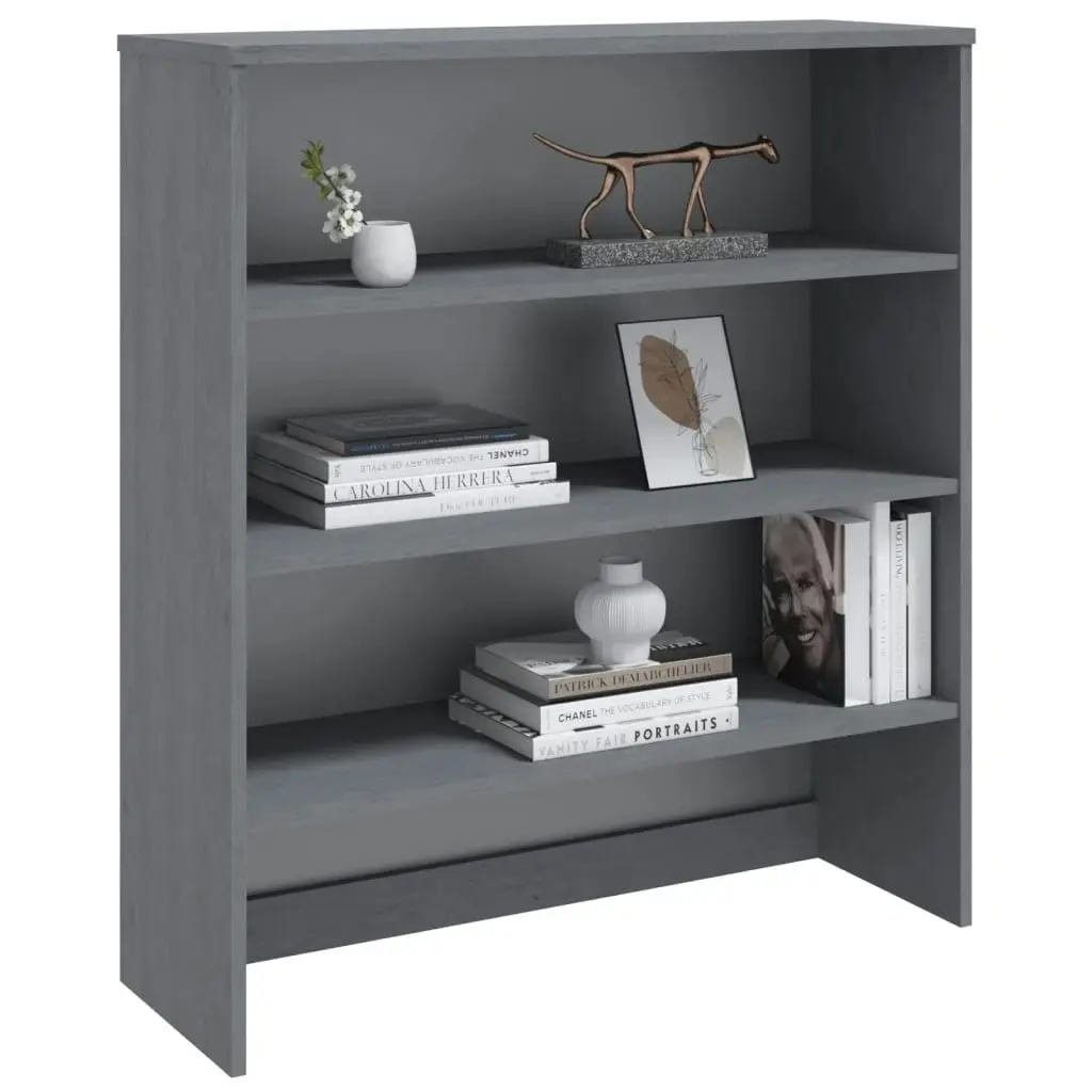 Top for Highboard"HAMAR" Dark Grey 90x30x100cm Solid Wood Pine 340434