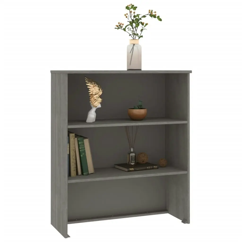 Top for Highboard"HAMAR" Light Grey 85x35x100cm Solid Wood Pine 340511