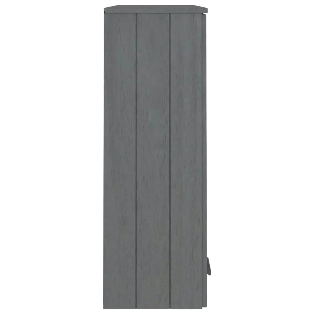 Top for Highboard"HAMAR" Dark Grey 85x35x100cm Solid Wood Pine 340506