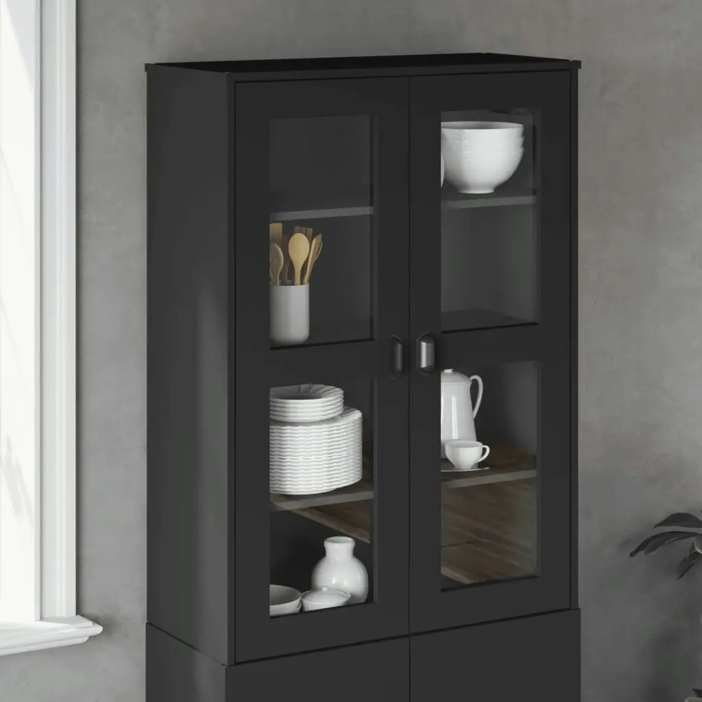 Top for Highboard VIKEN Black Engineered Wood 374942