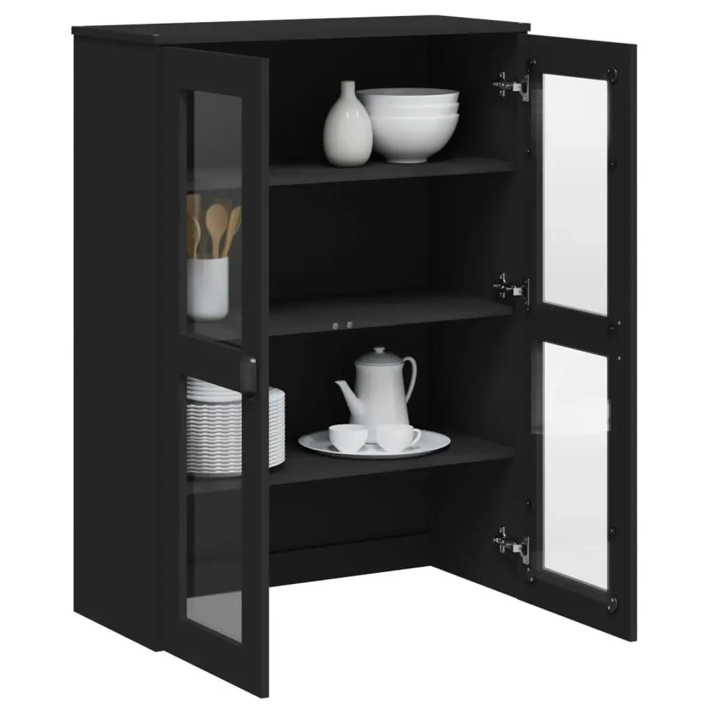 Top for Highboard VIKEN Black Engineered Wood 374942