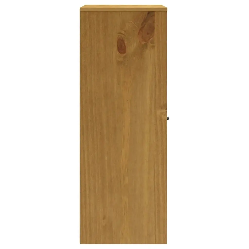 Top for Highboard with Glass Doors FLAM Solid Wood Pine 357825