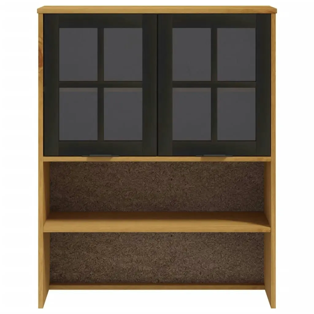 Top for Highboard with Glass Doors FLAM Solid Wood Pine 357825