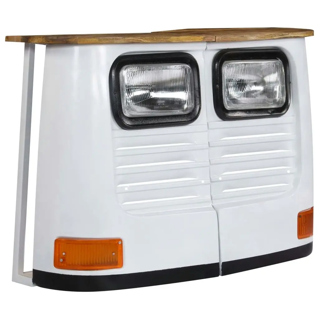 Truck Sideboard Solid Mango Wood White 246243