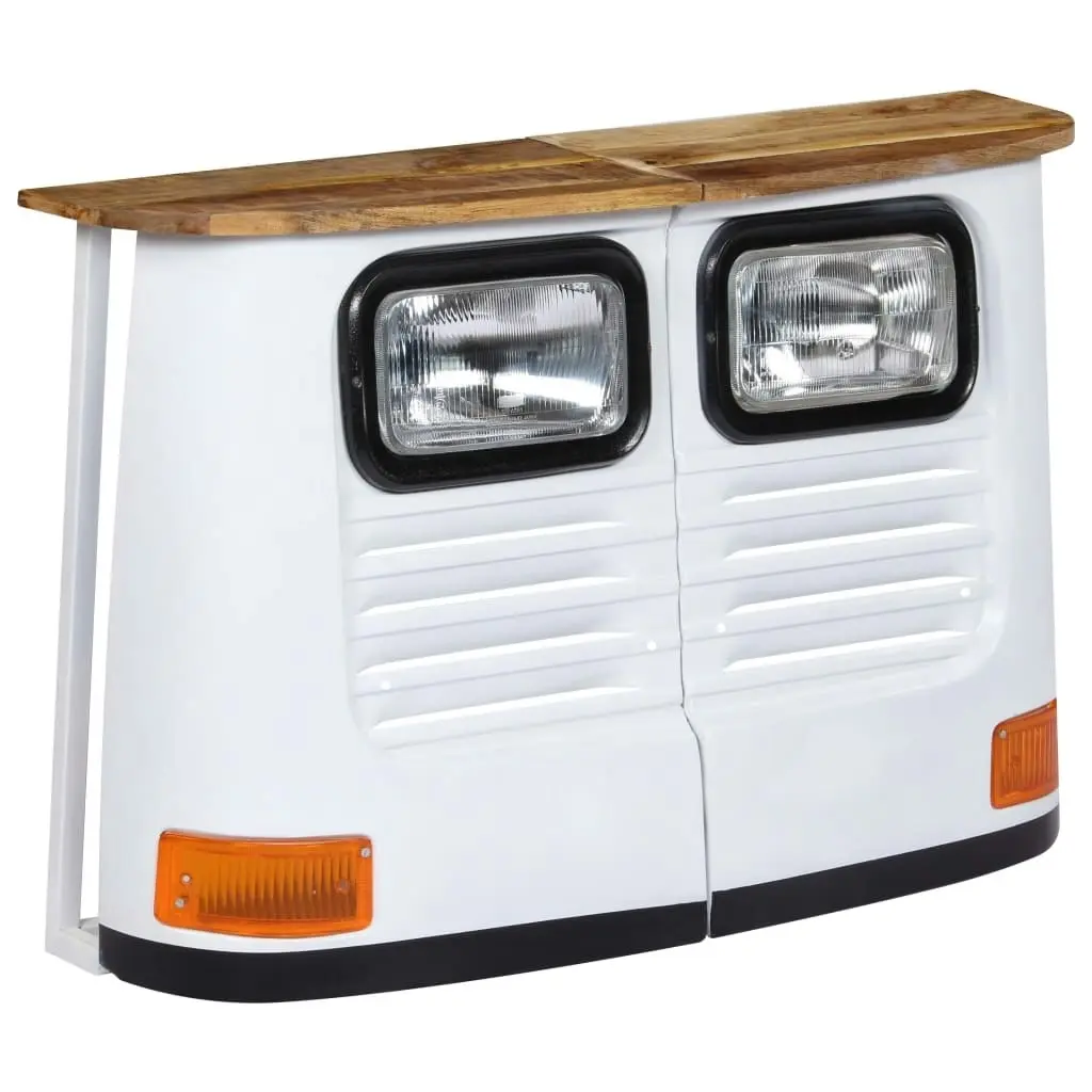 Truck Sideboard Solid Mango Wood White 246243