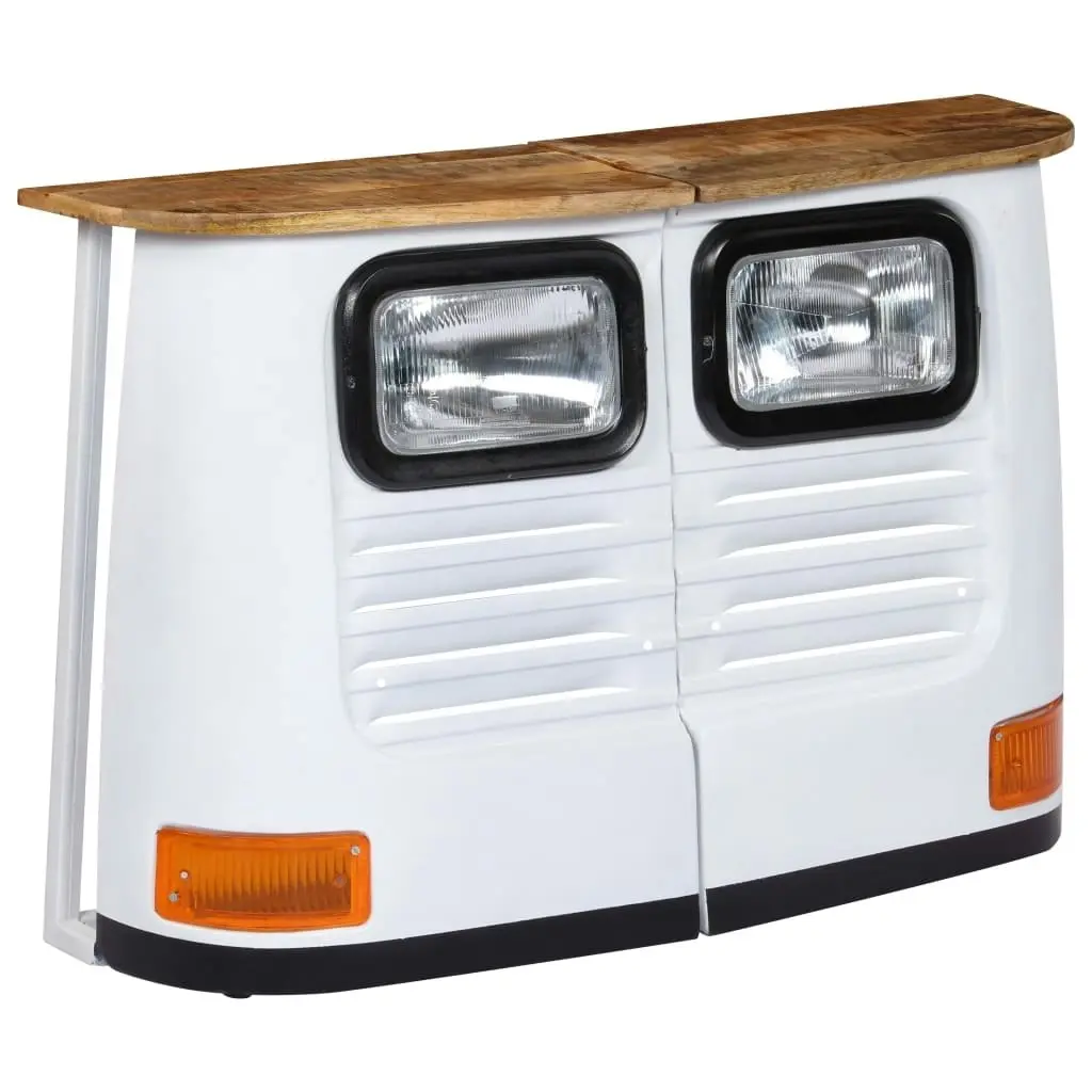 Truck Sideboard Solid Mango Wood White 246243