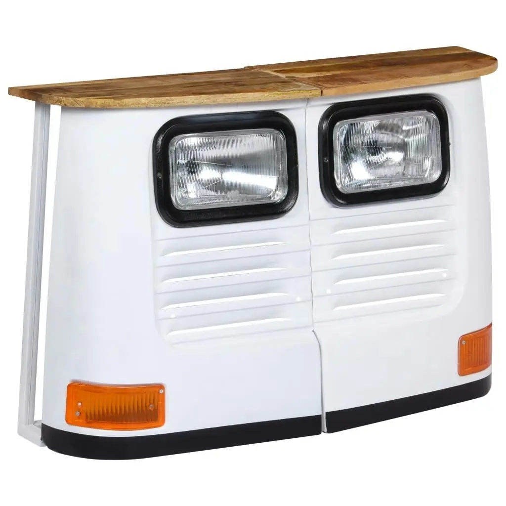 Truck Sideboard Solid Mango Wood White 246243