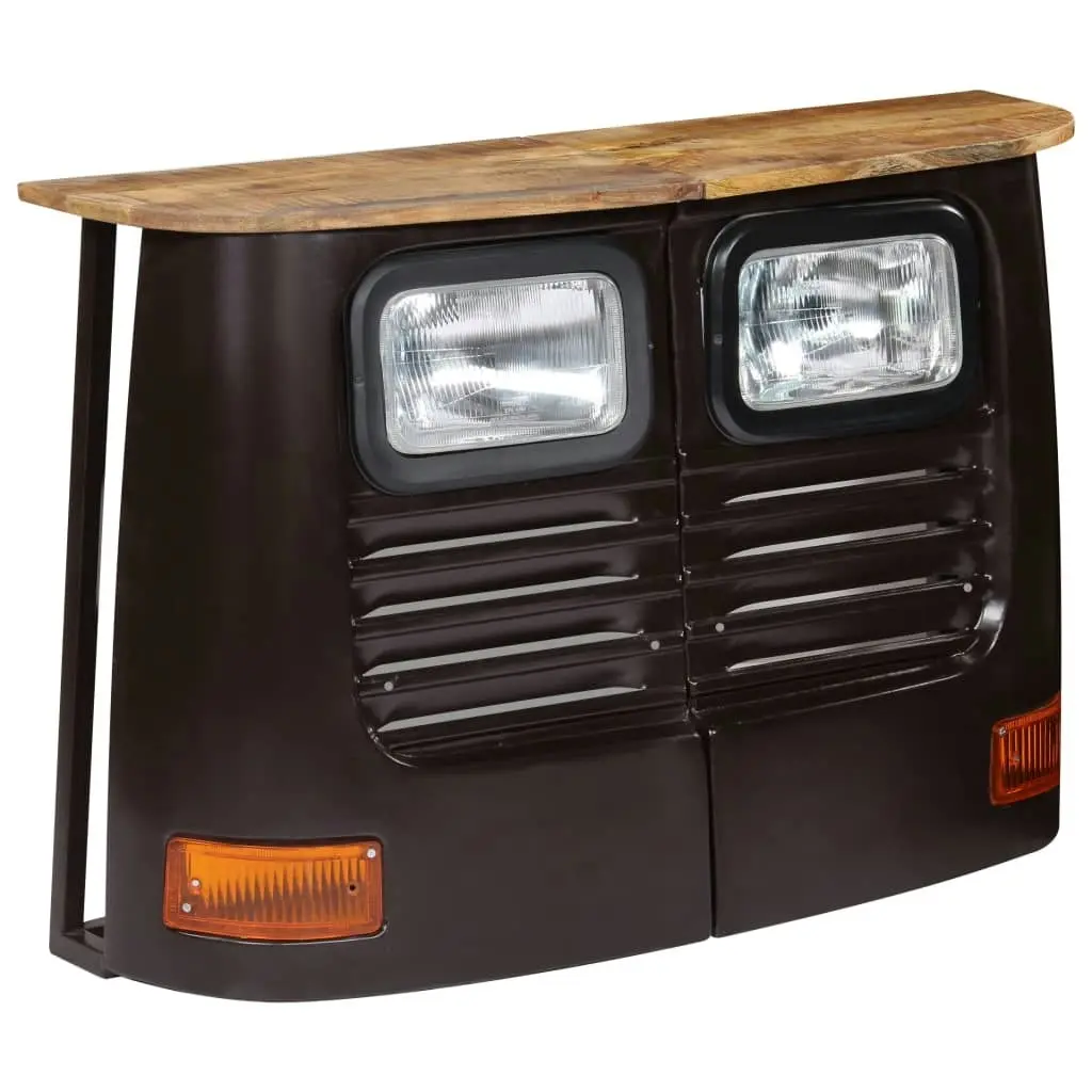 Truck Sideboard Solid Mango Wood Dark Grey 246244