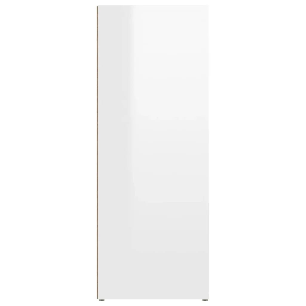 Sideboard High Gloss White 80x30x80 cm Engineered Wood 819486