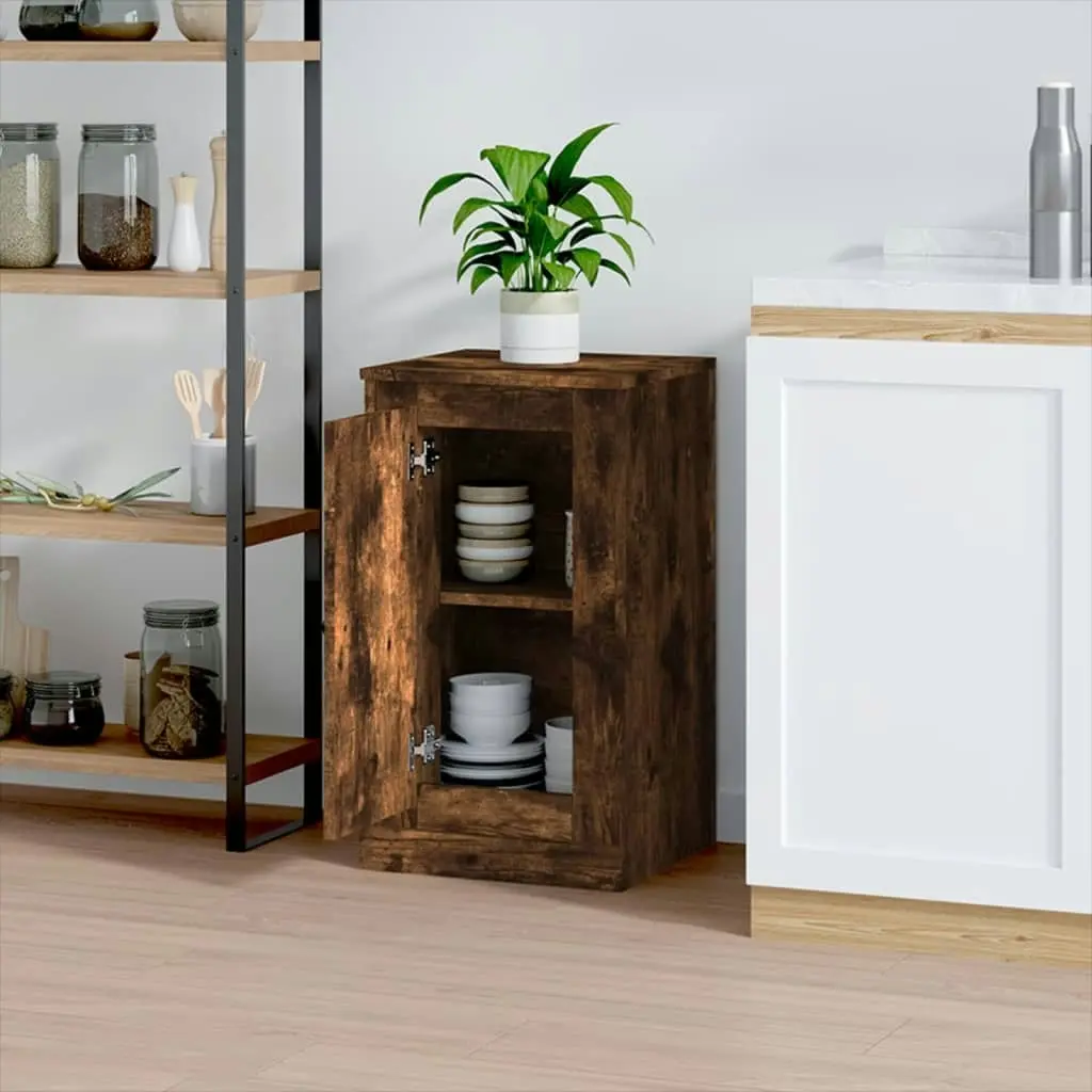 Sideboard Smoked Oak 37.5x35.5x67.5 cm Engineered Wood 816210