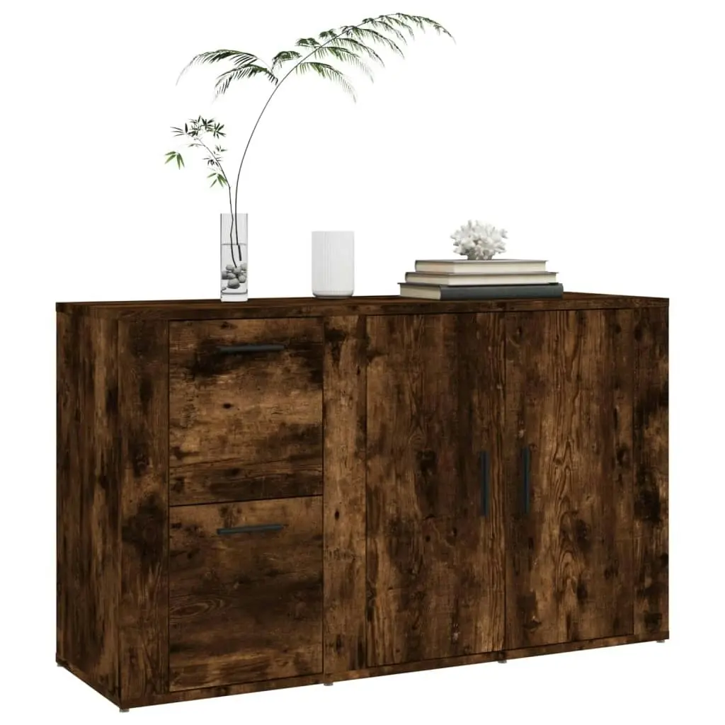 Sideboard Smoked Oak 100x33x59.5 cm Engineered Wood 821001