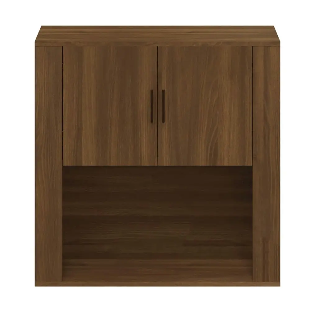 Wall Cabinet Brown Oak 80x33x80 cm Engineered Wood 816591