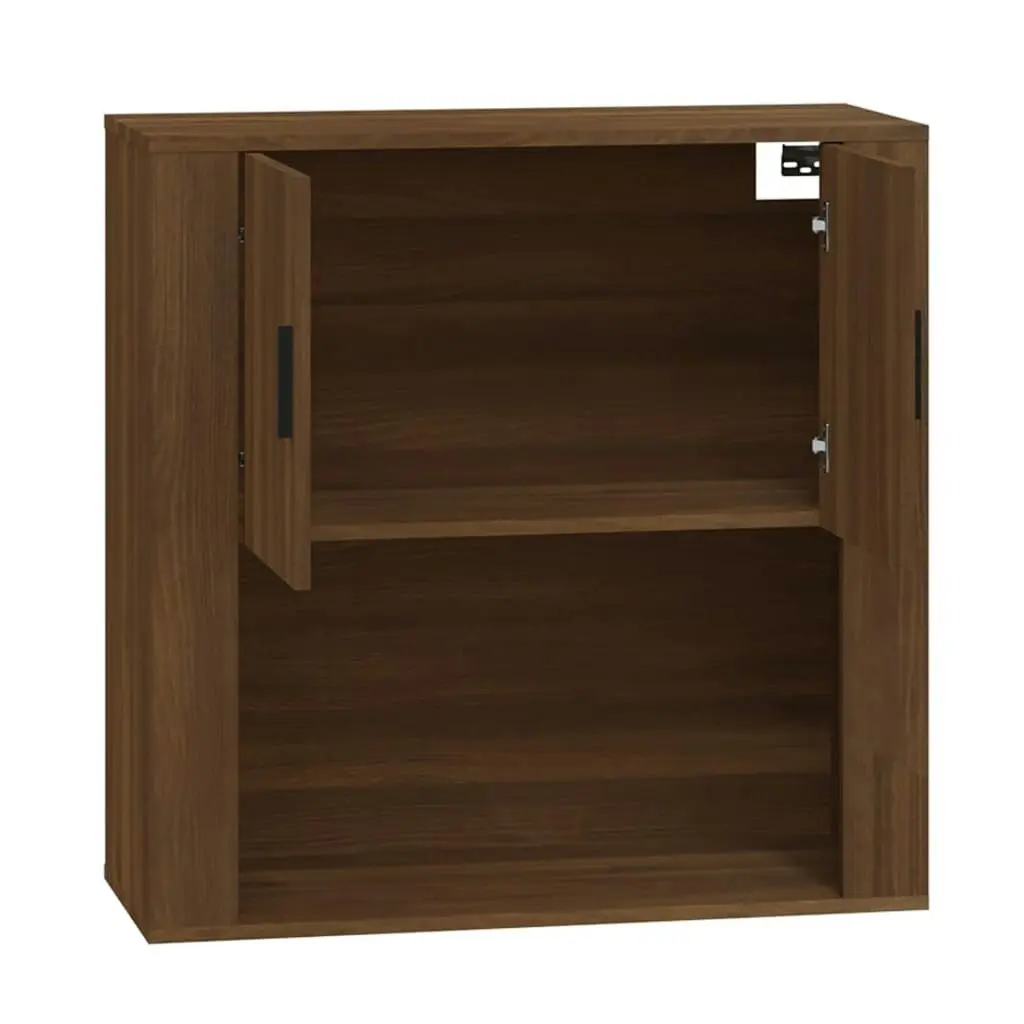 Wall Cabinet Brown Oak 80x33x80 cm Engineered Wood 816591