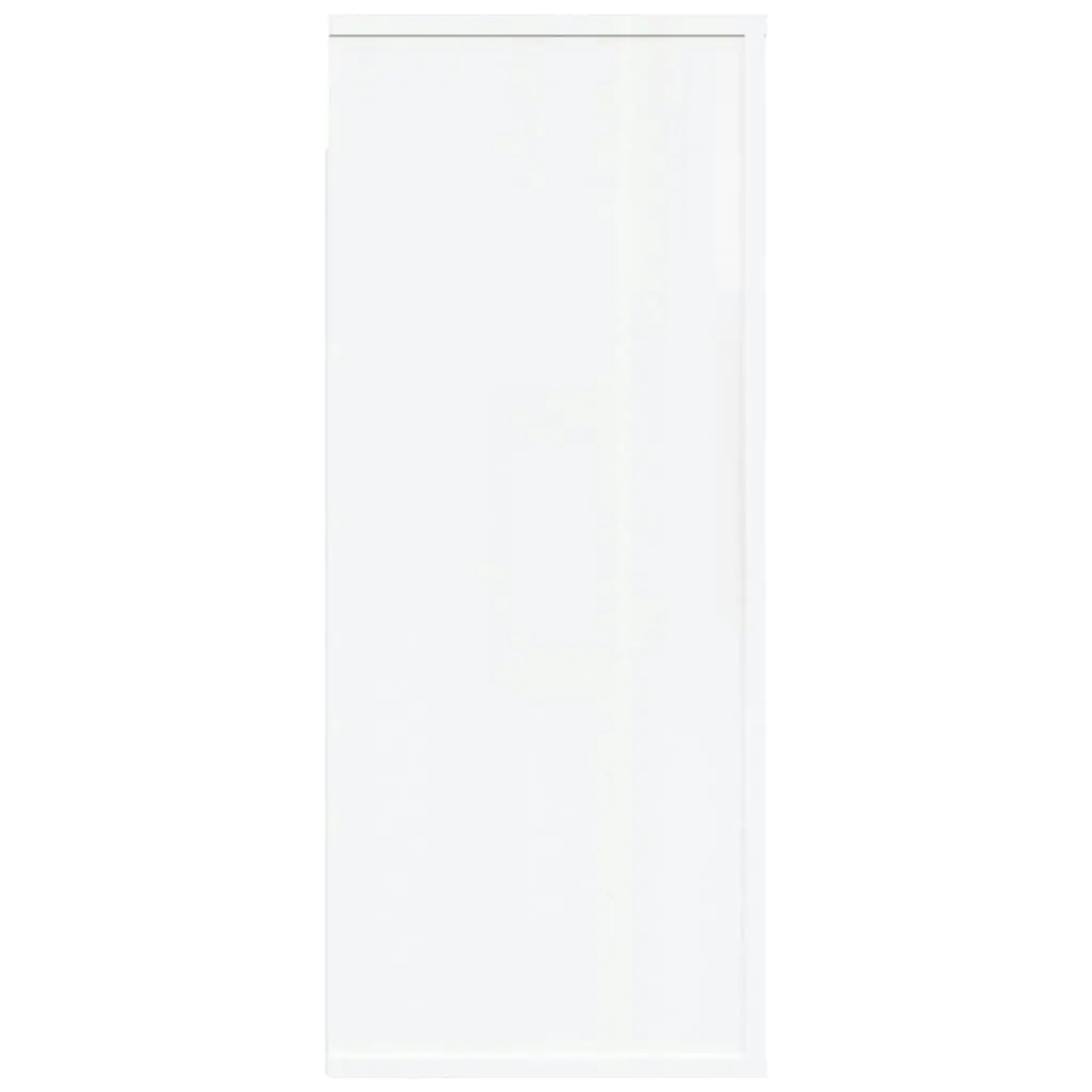 Wall Cabinet High Gloss White 80x33x80 cm Engineered Wood 816594